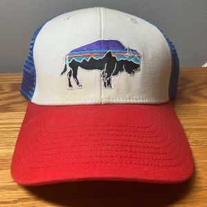 Vintage Patagonia Bison Hat / Snapback Mesh Back Trucker